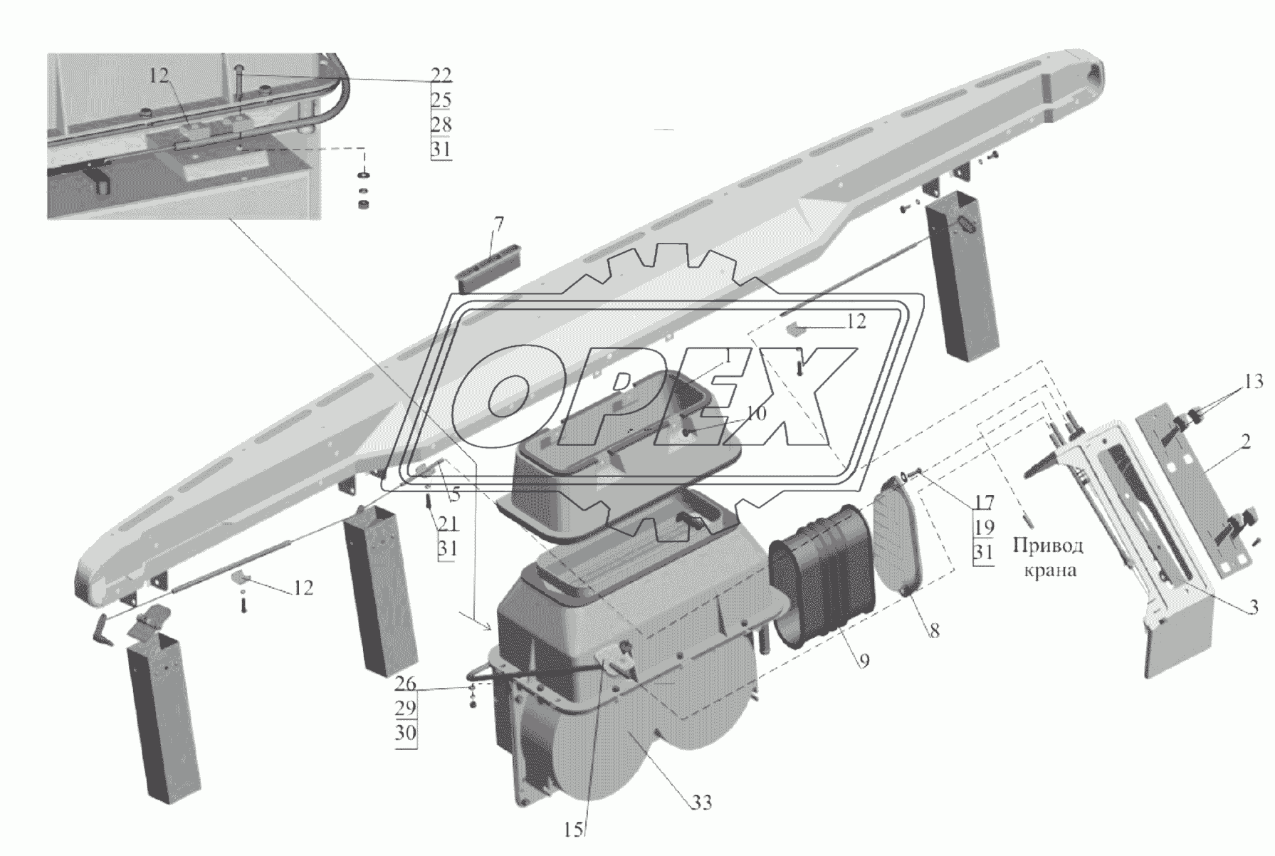 Установка отопителя 64221-8100001