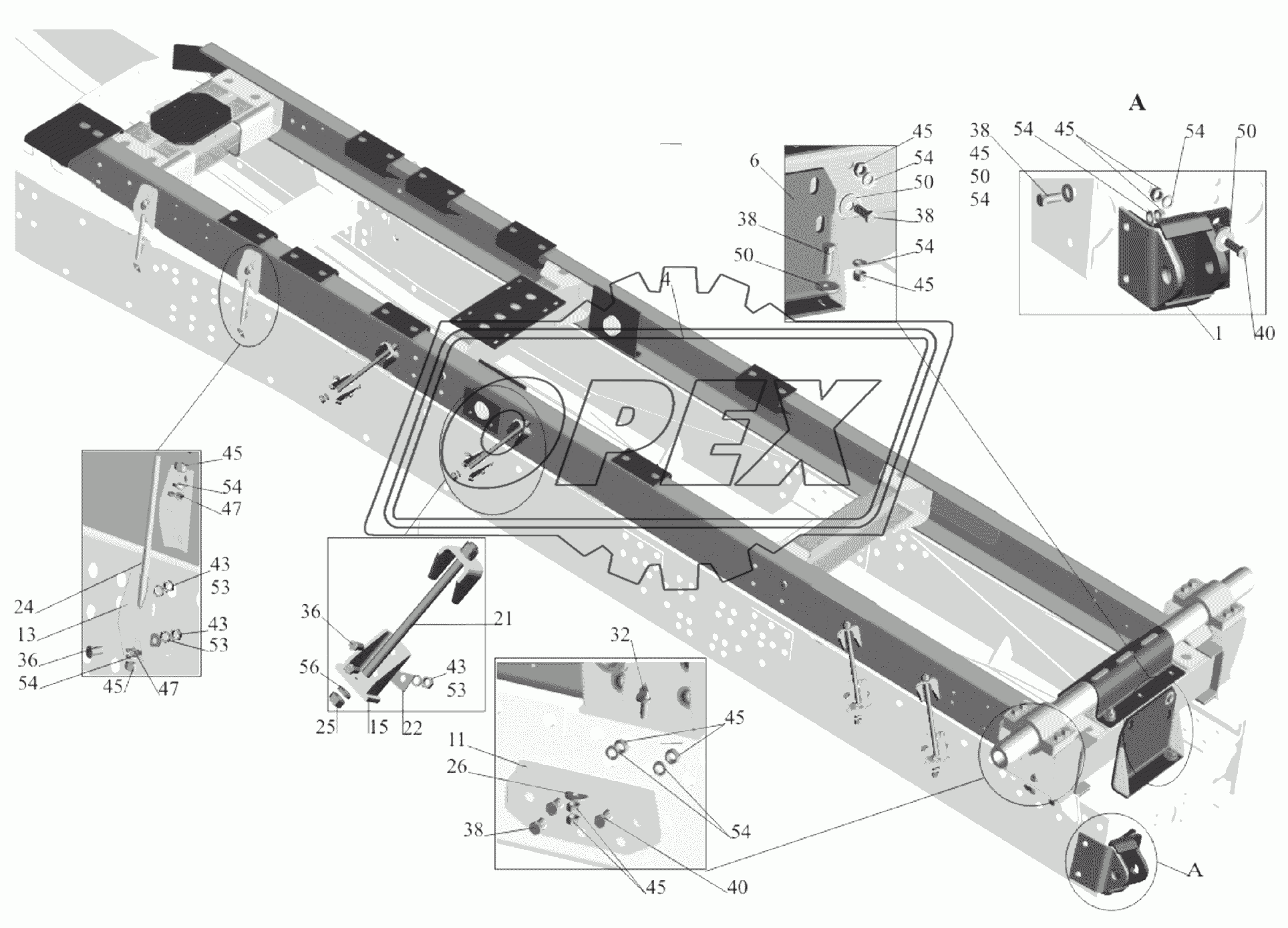 Установка надрамника 55165-8600002-030