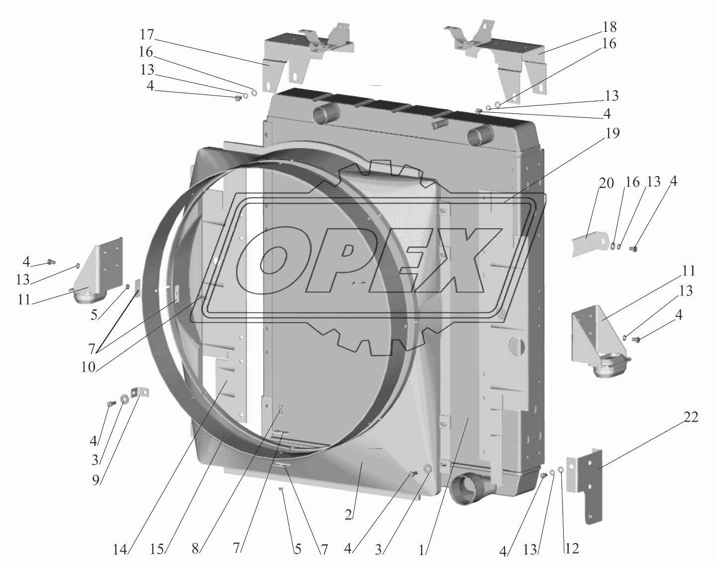 Радиатор с кожухом 642290-1301009-010