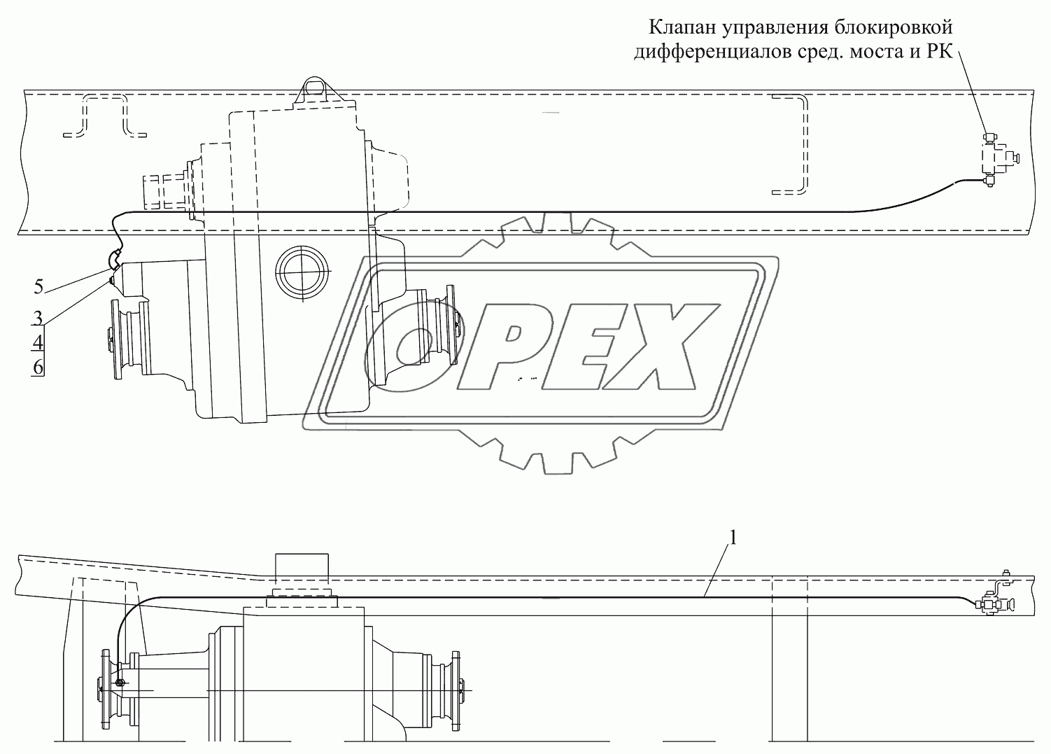 Установка управления раздаточной коробкой 55165-1800009