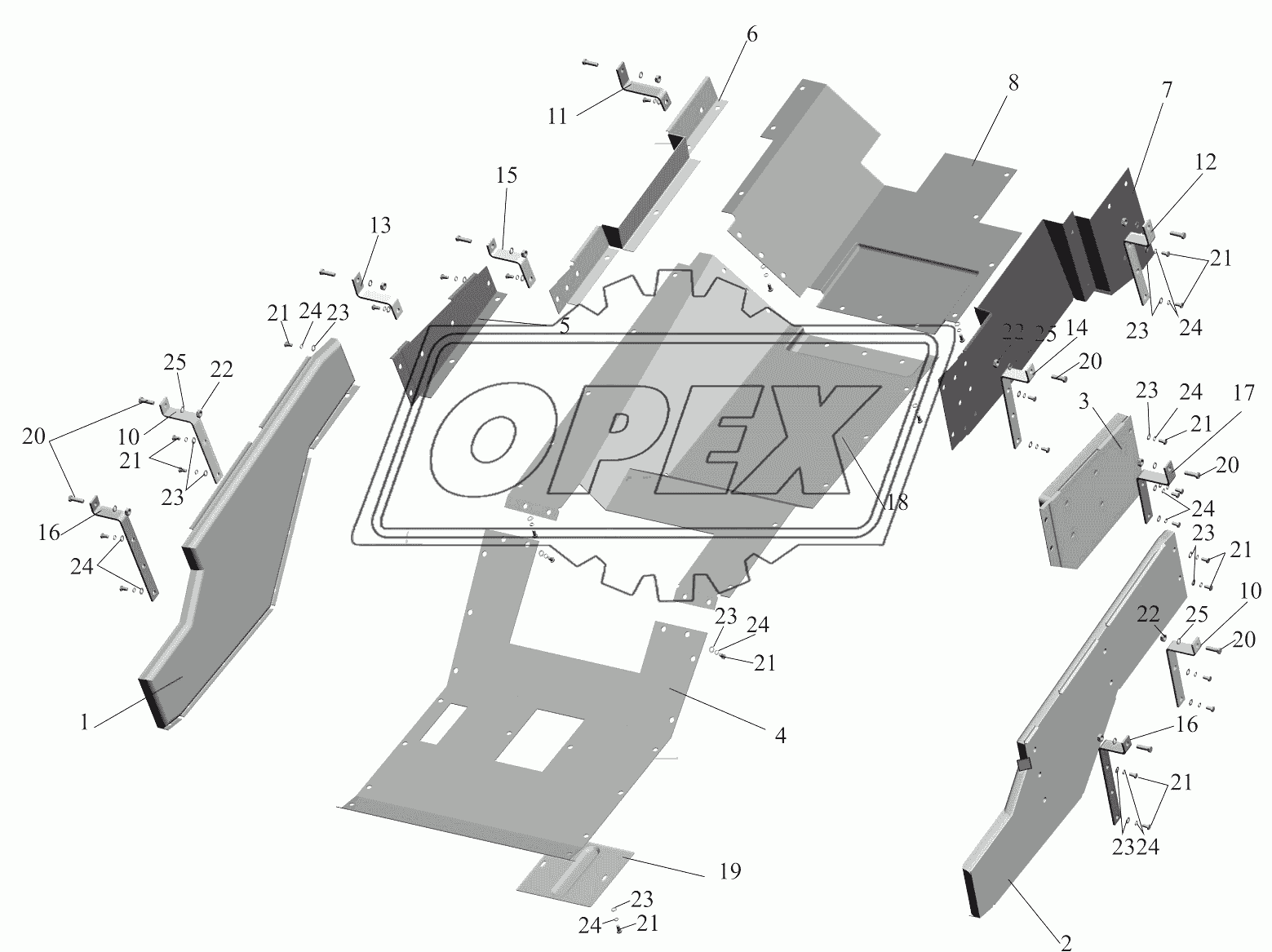 Установка шумоизоляционных экранов 631708-1061004