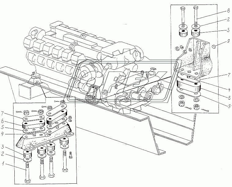 Подвеска двигателя