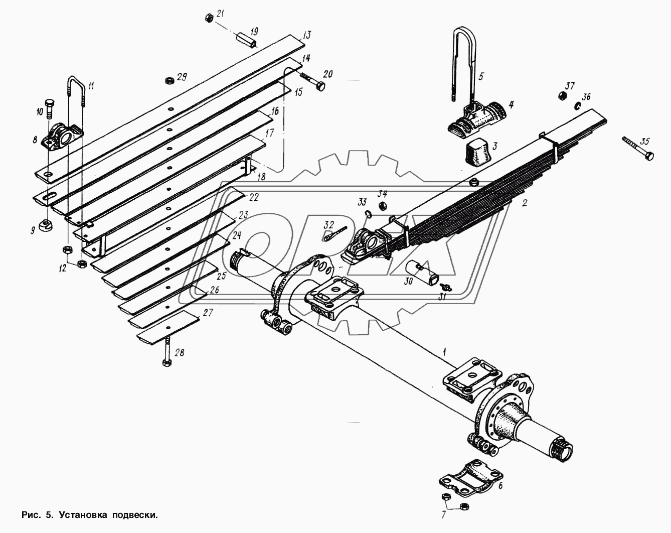 Установка подвески