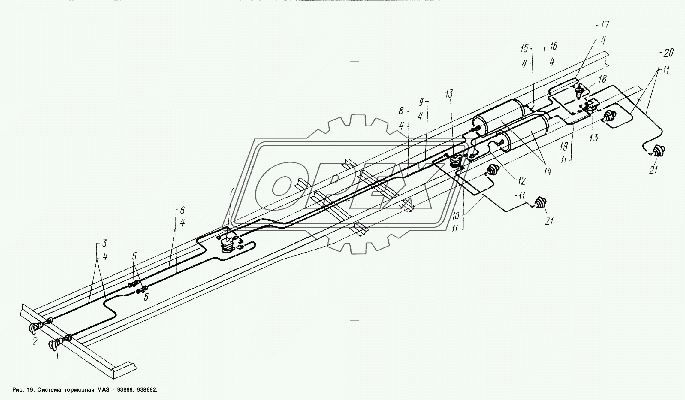 Система тормозная МАЗ-93866,938662