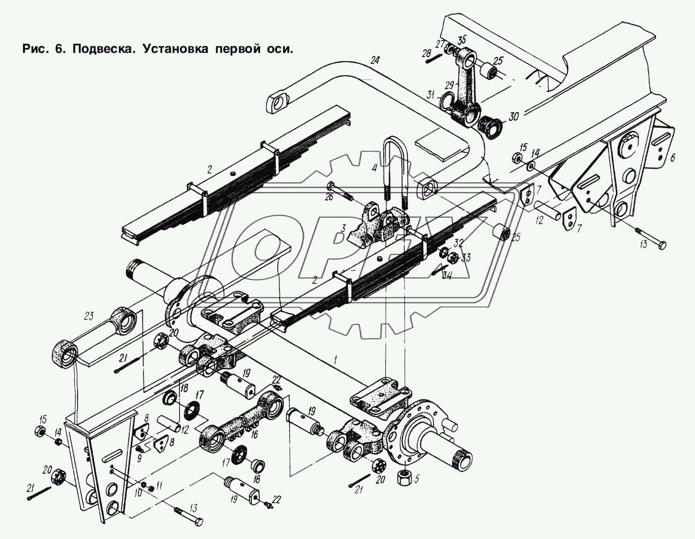 Подвеска. Установка первой оси