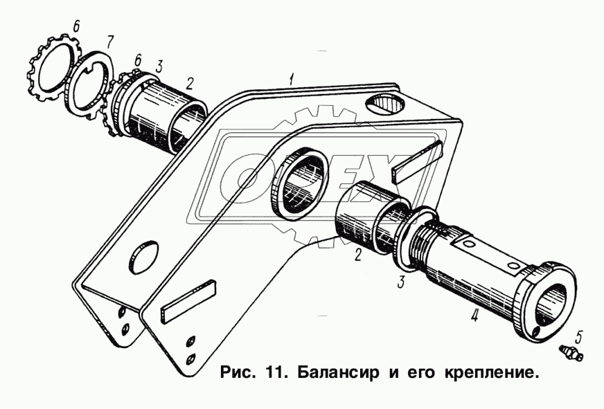 Балансир и его крепление