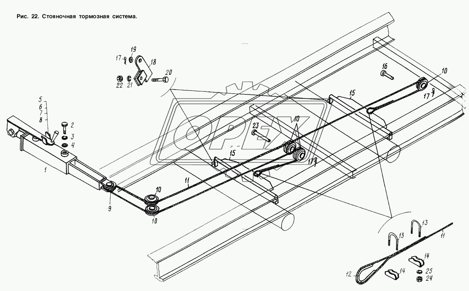 Стояночная тормозная система