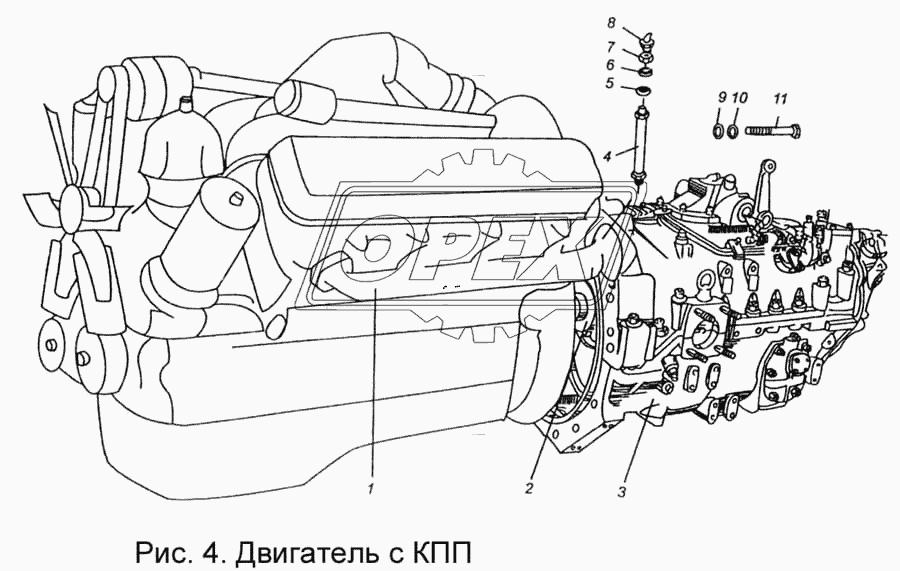 Двигатель с КПП