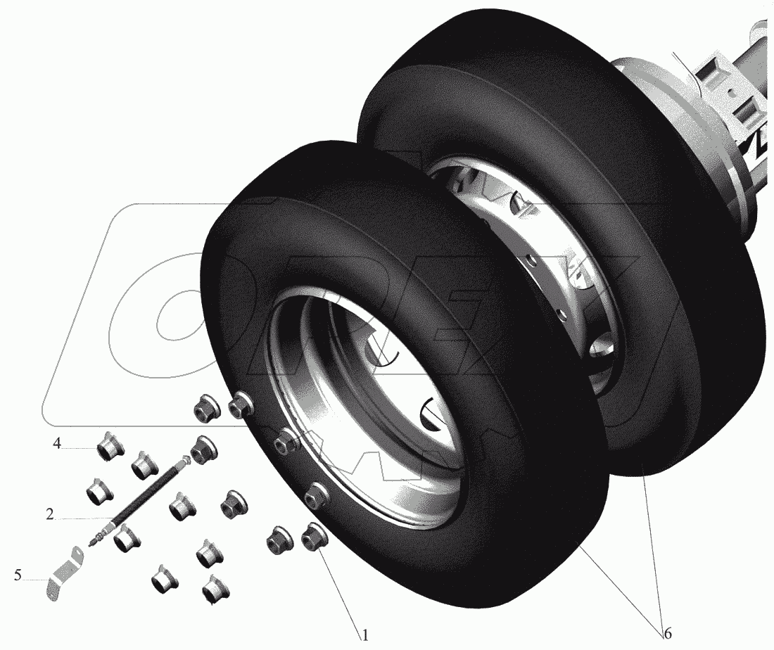 Установка задних колес