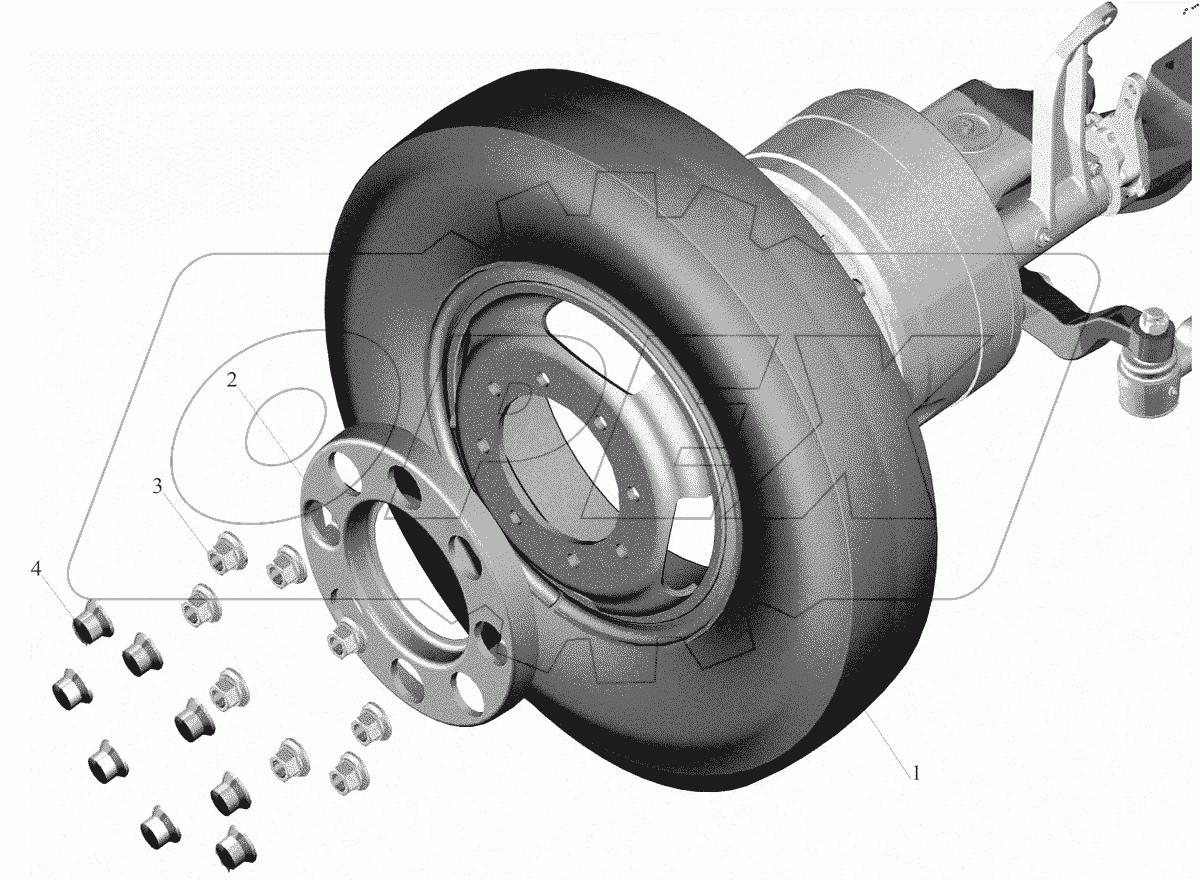  Установка передних колес