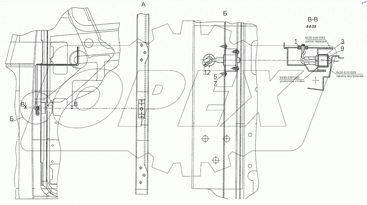  Установка датчика открытой двери