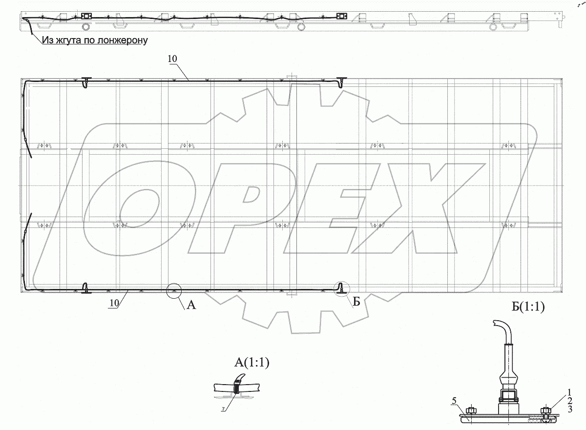  Установка боковых габаритных фонарей