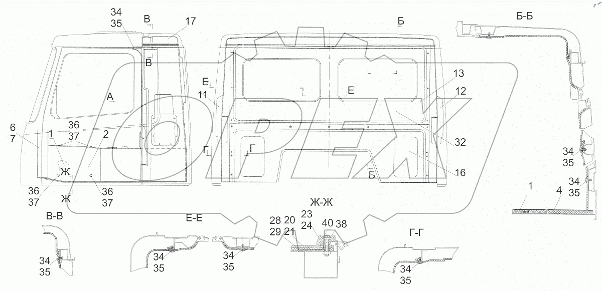  Установка обивок и ковриков