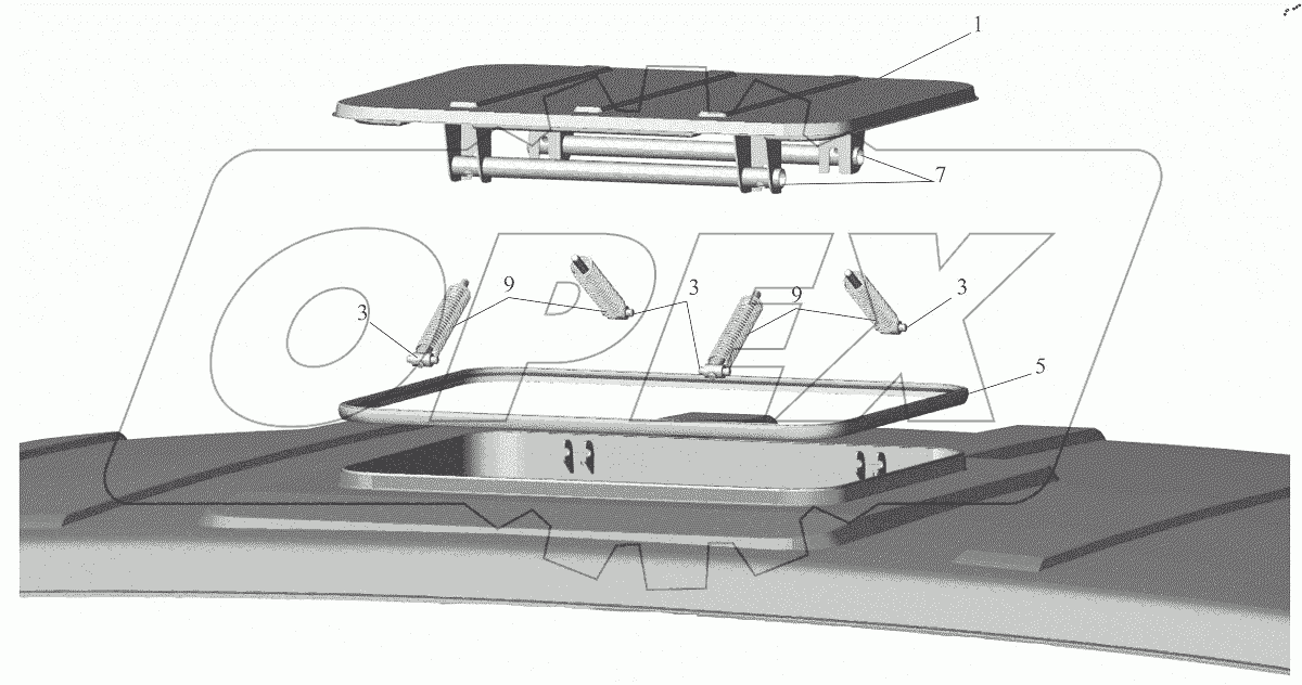  Установка люка 6501-5700010