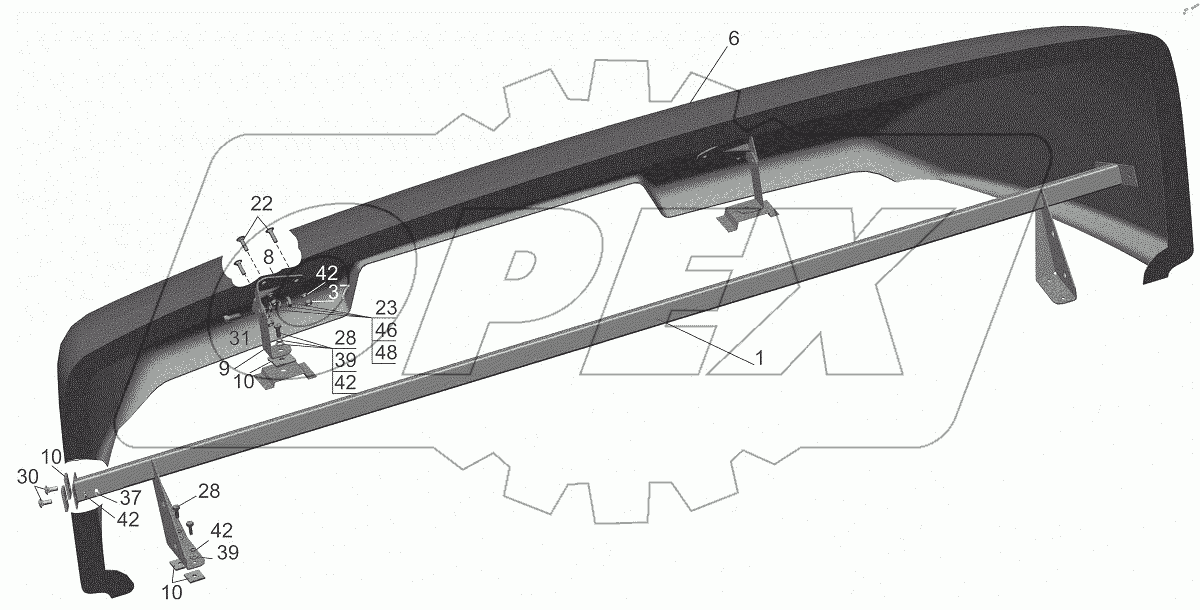 Установка обтекателей 4371-8000014