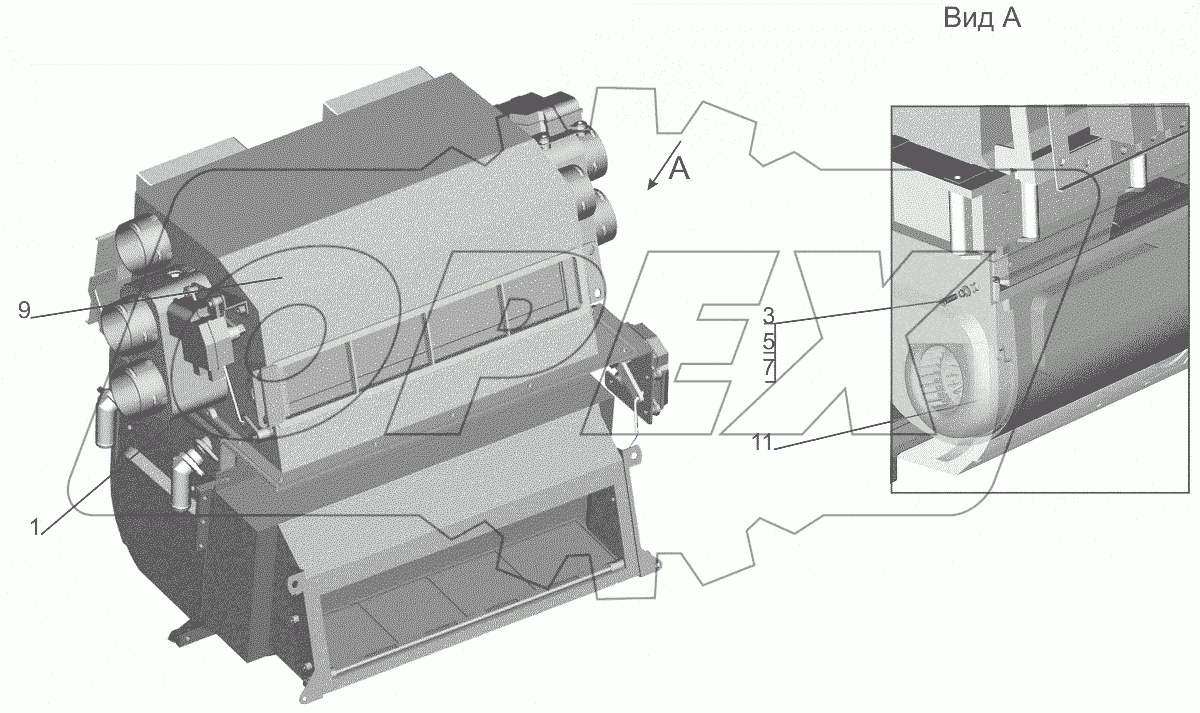  Отопитель 631019-8101010