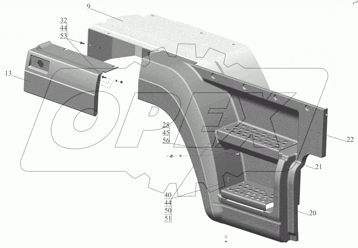  Оперение 4371-8400010-010