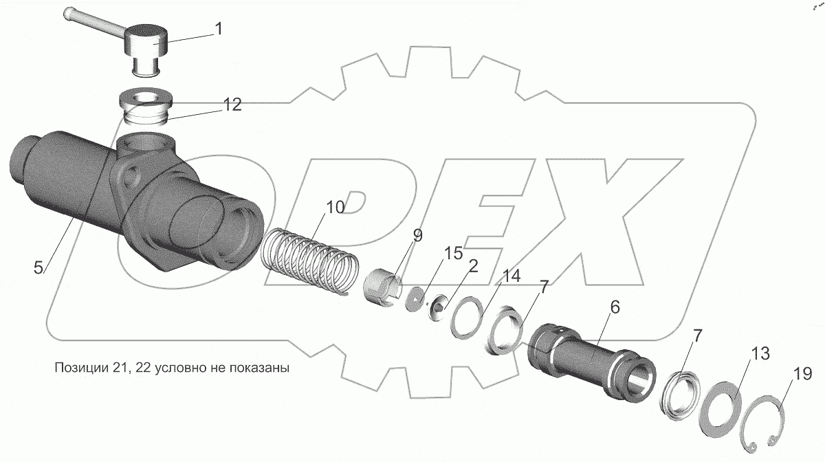  Цилиндр подпедальный 6430-1602510