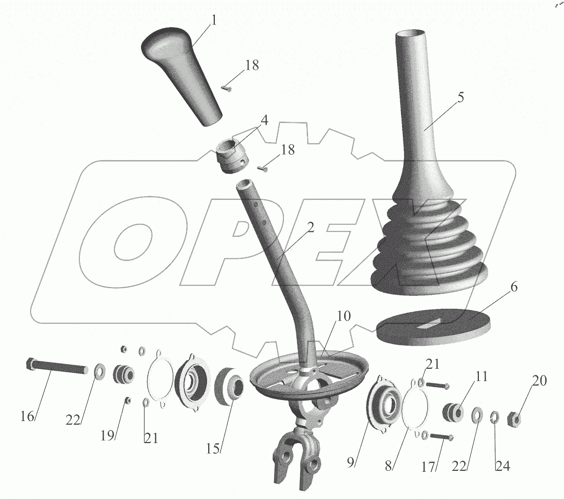  Рычаг 555142-1703410
