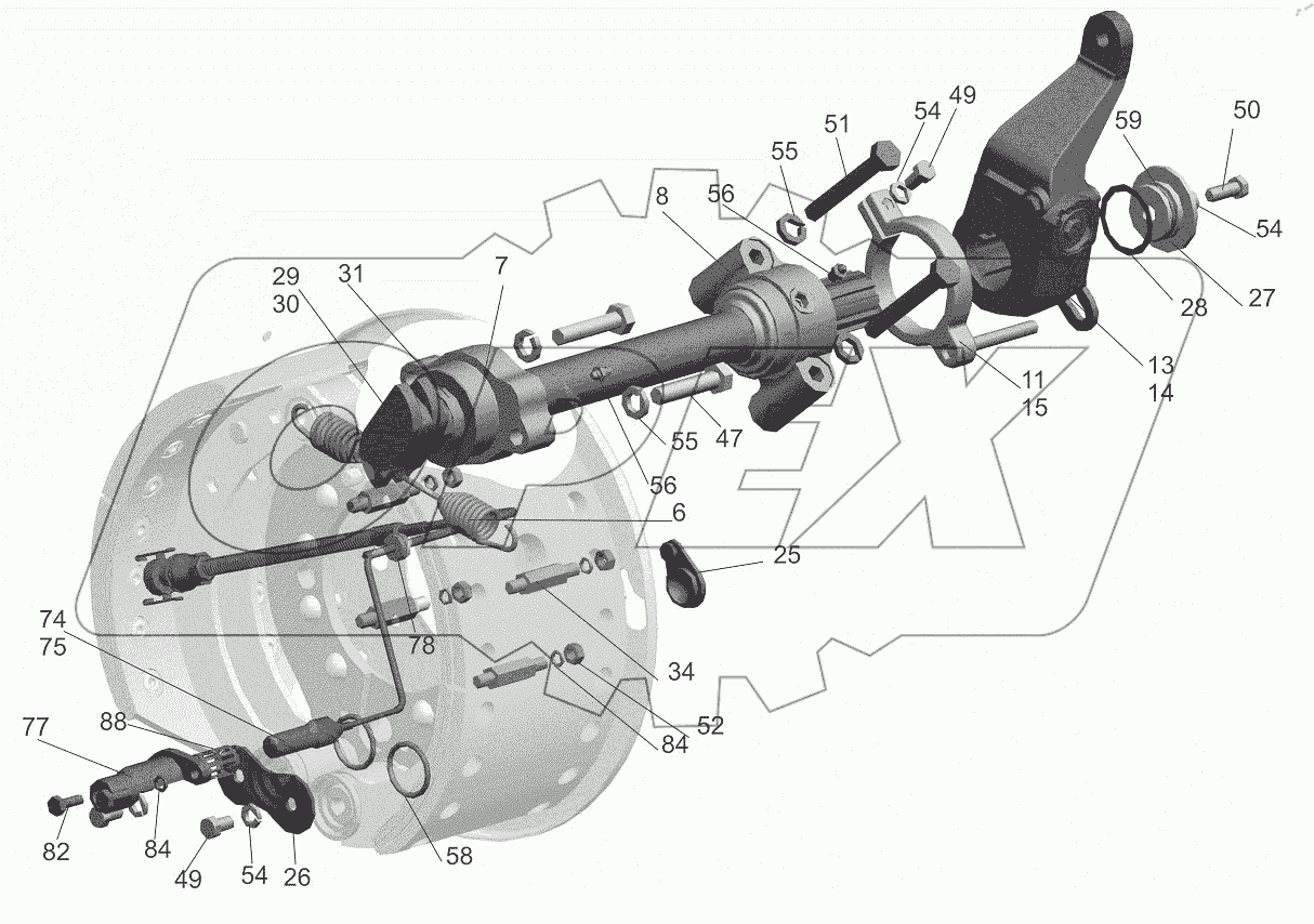  Мост задний