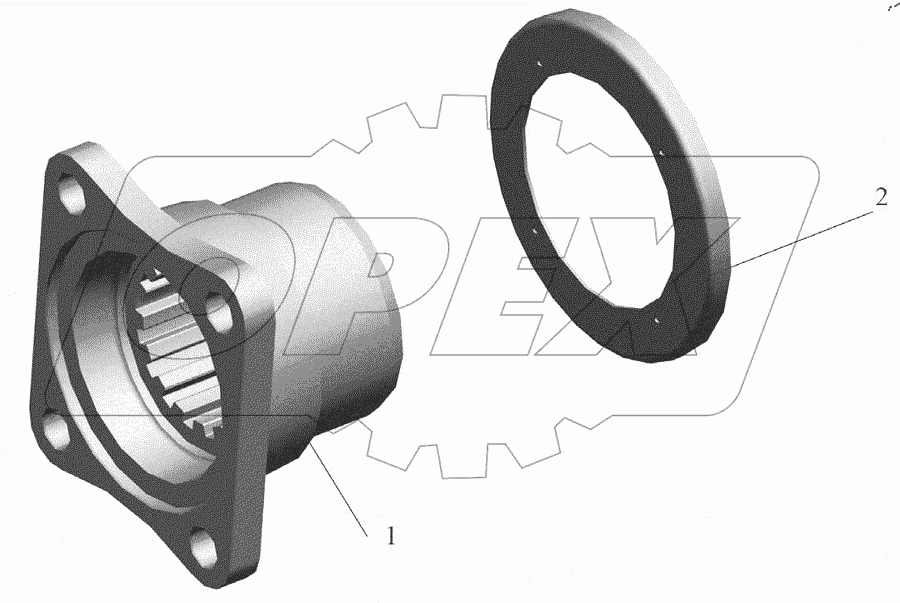  Фланец 4370-2402061