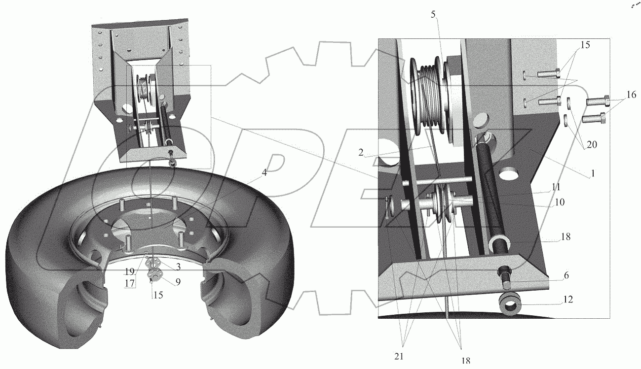  Кронштейн 544018-3105050