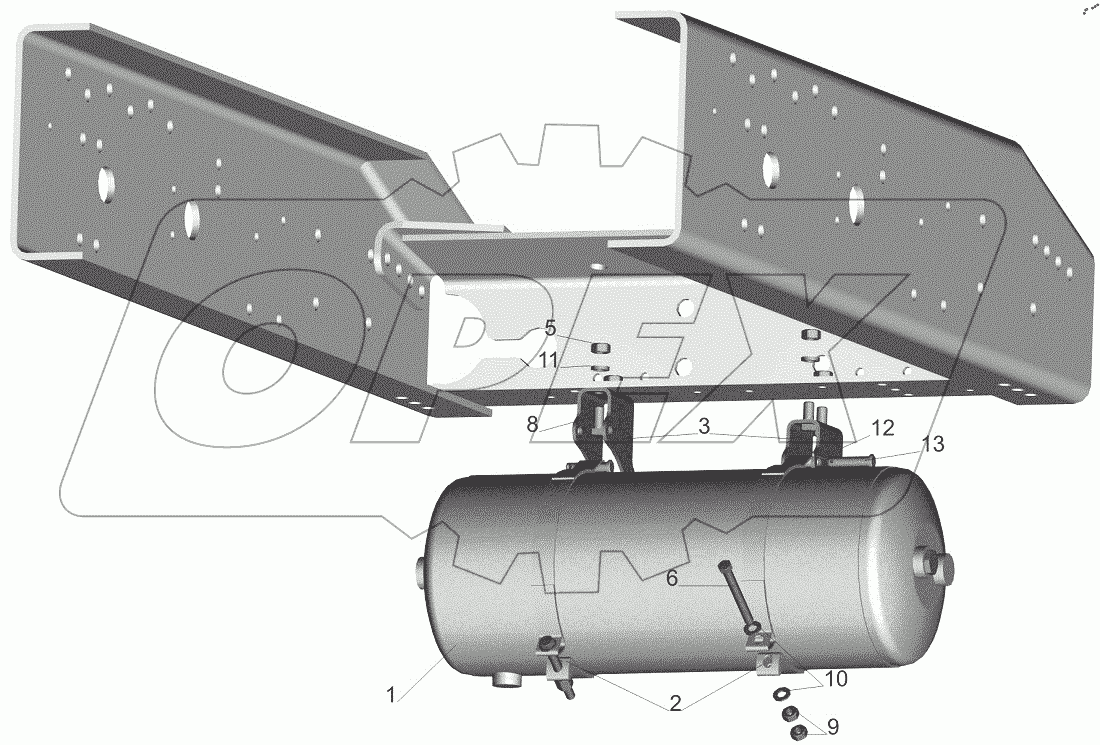  Установка ресивера 544019-3513007