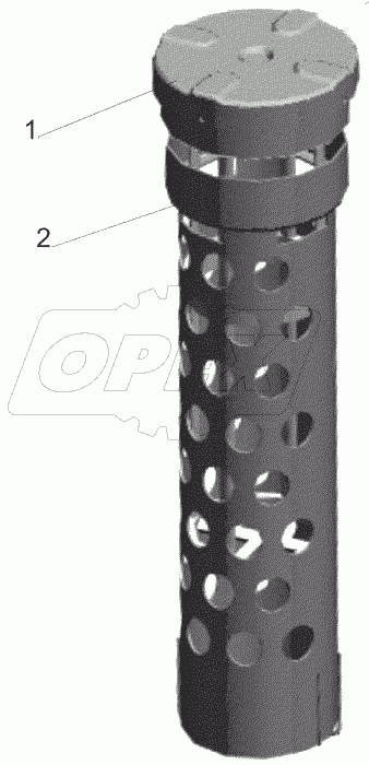  Труба наливная с пробкой 6430-1101083
