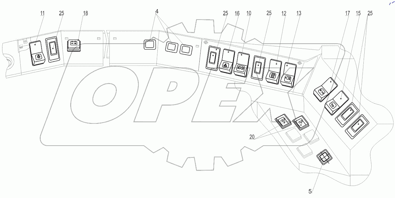  Установка выключателей 54402-3700018