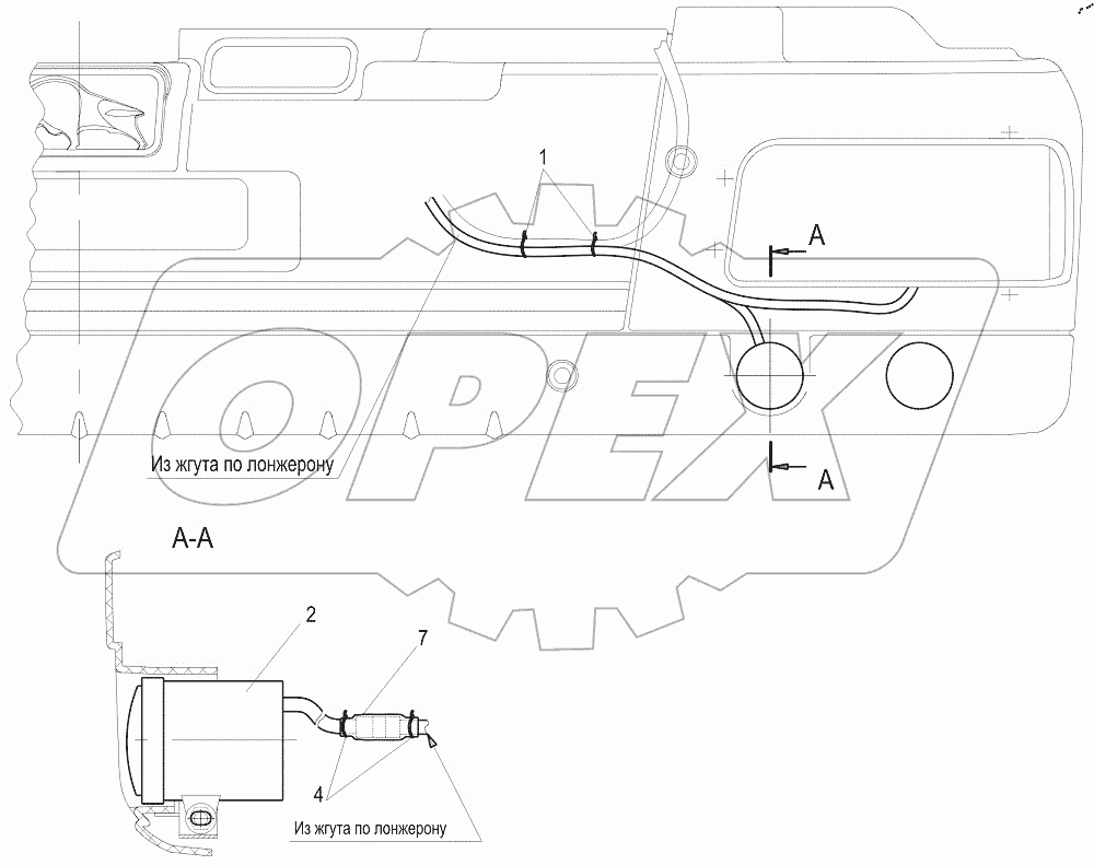  Установка противотуманных фар 643019-3700007