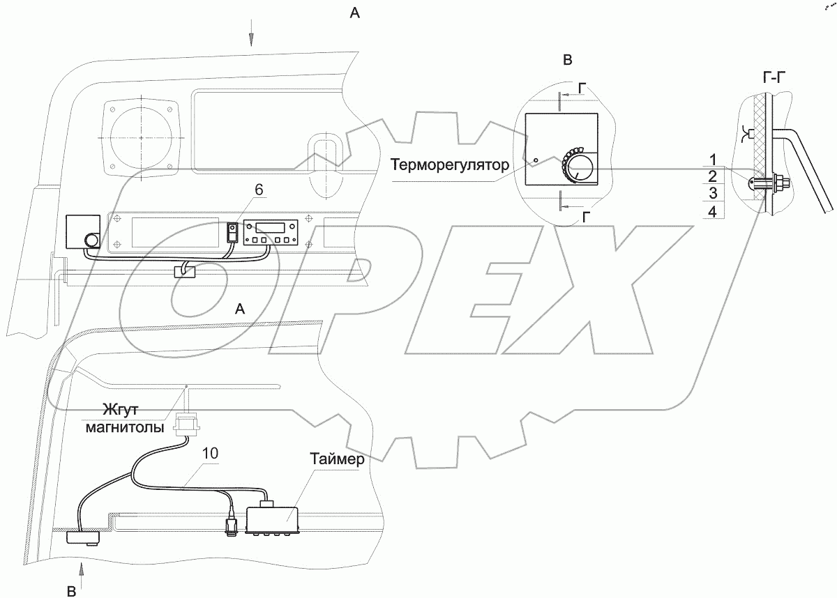  Установка таймера 544019-3700086