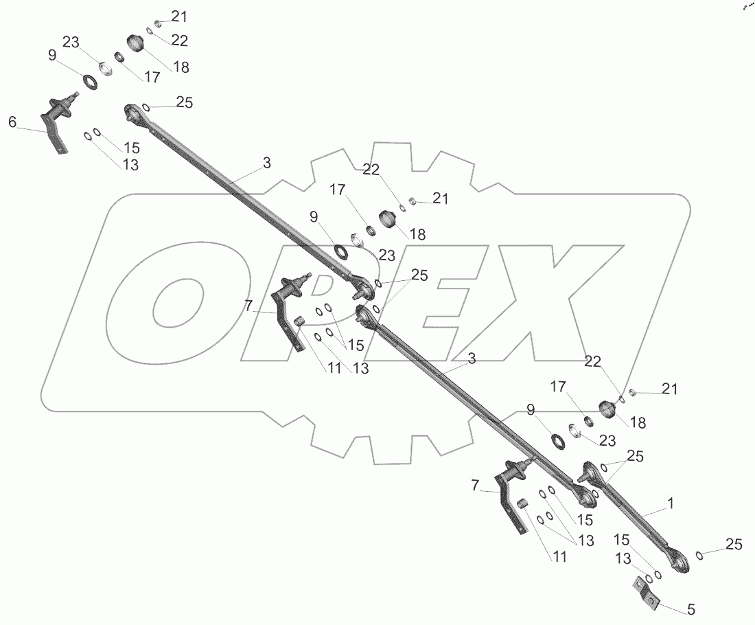  Привод стеклоочистителя 6430-5205500-010