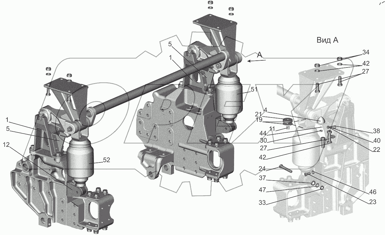  Переднее подрессоривание 643019-5001700