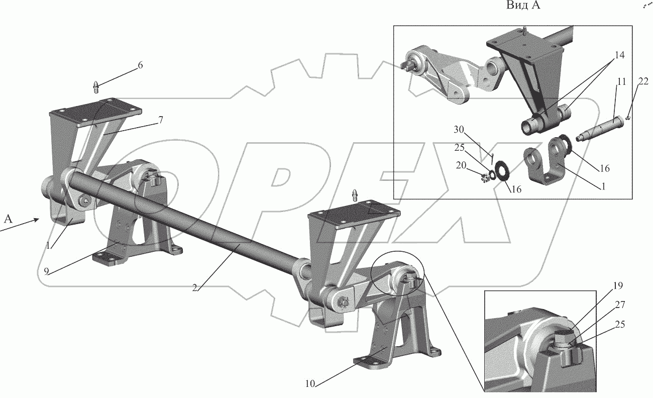  Переднее подрессоривание 643019-5001702