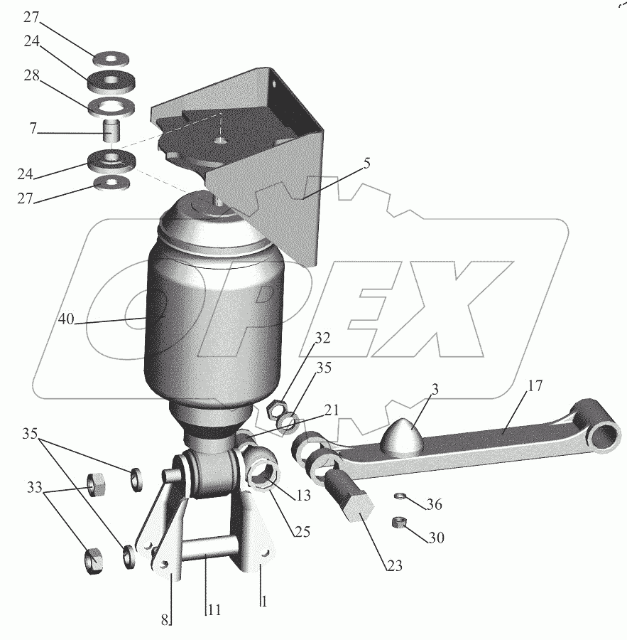  Заднее подрессоривание 6501-5001802