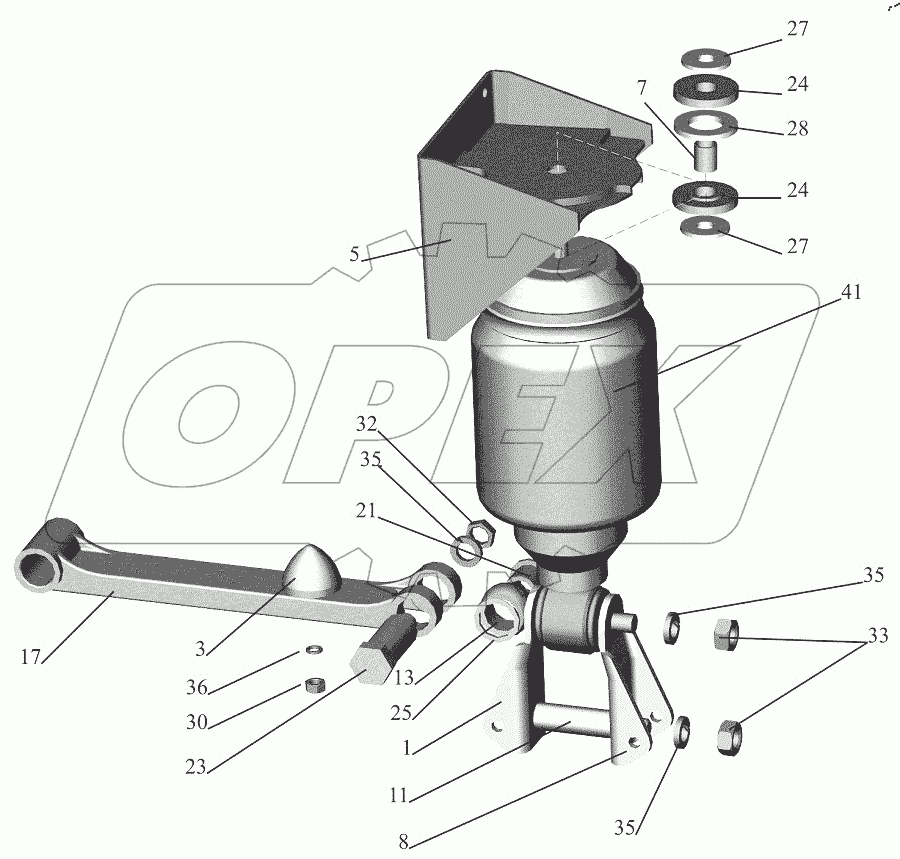  Заднее подрессоривание 6501-5001803