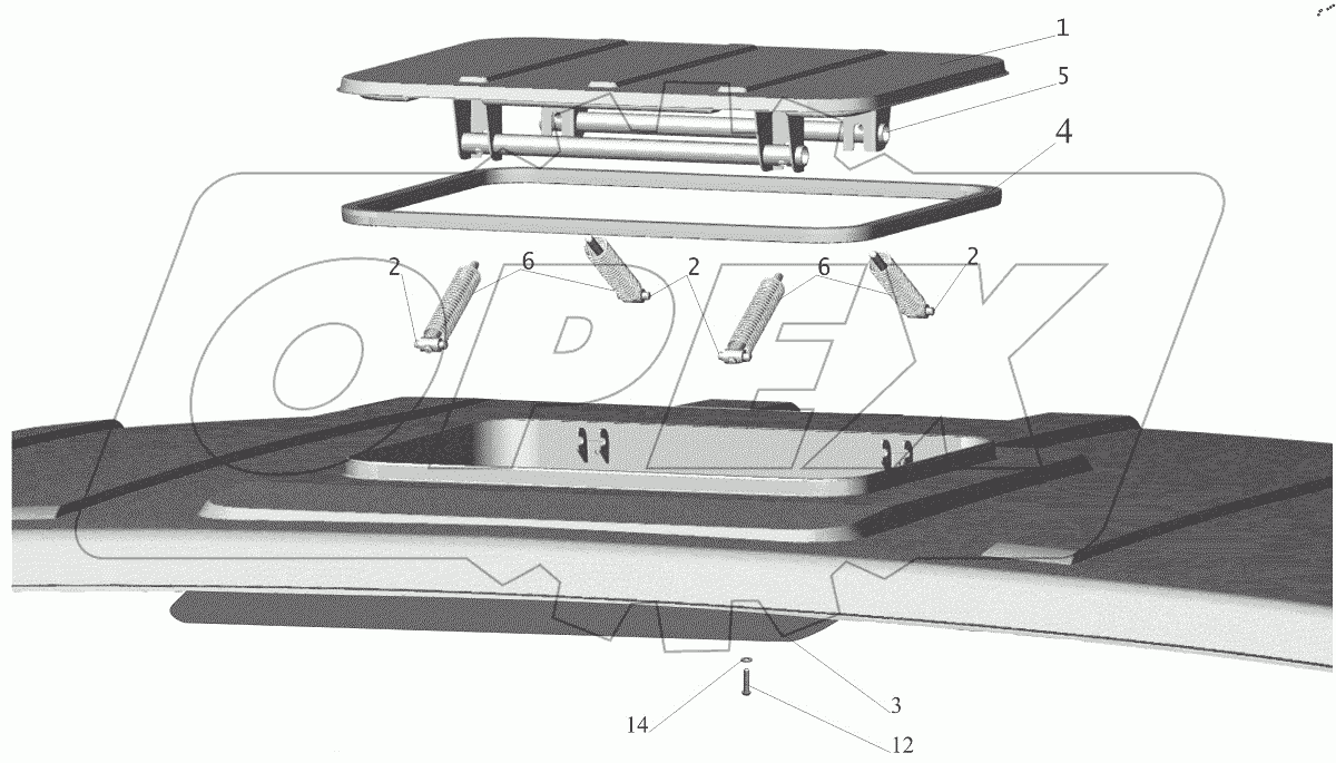  Установка люка 6430-5700010-020