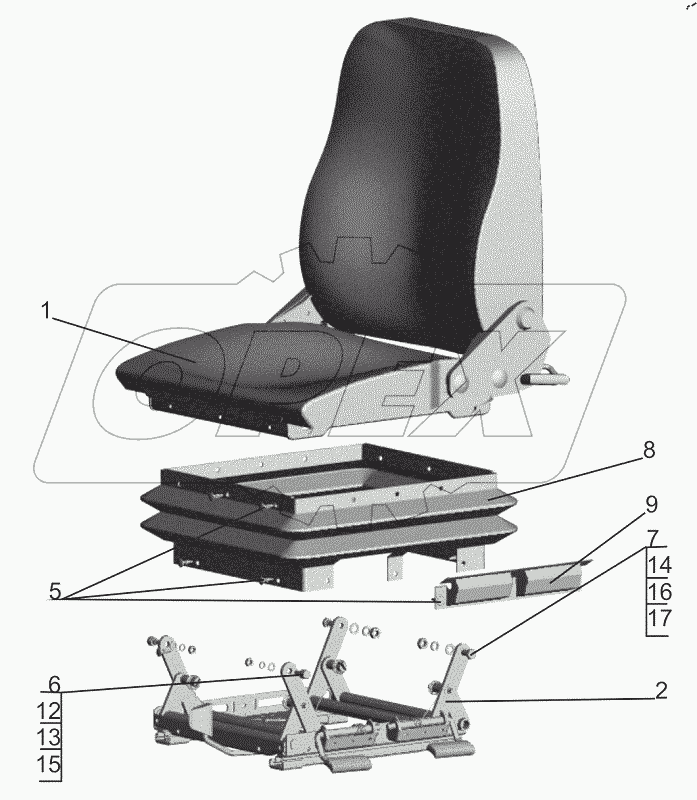  Сиденье водителя 6430-6800010