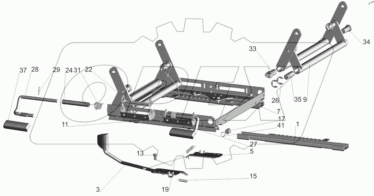  Механизм регулирования высоты 6430-6804100-010
