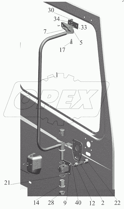  Держатель зеркала 6430-8201010, 6430-8201011