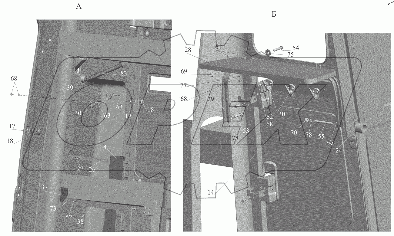  Установка спальных мест 6430-8200010-020