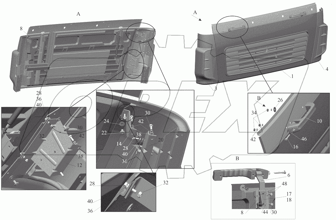  Установка щитков 6431-8400014-000