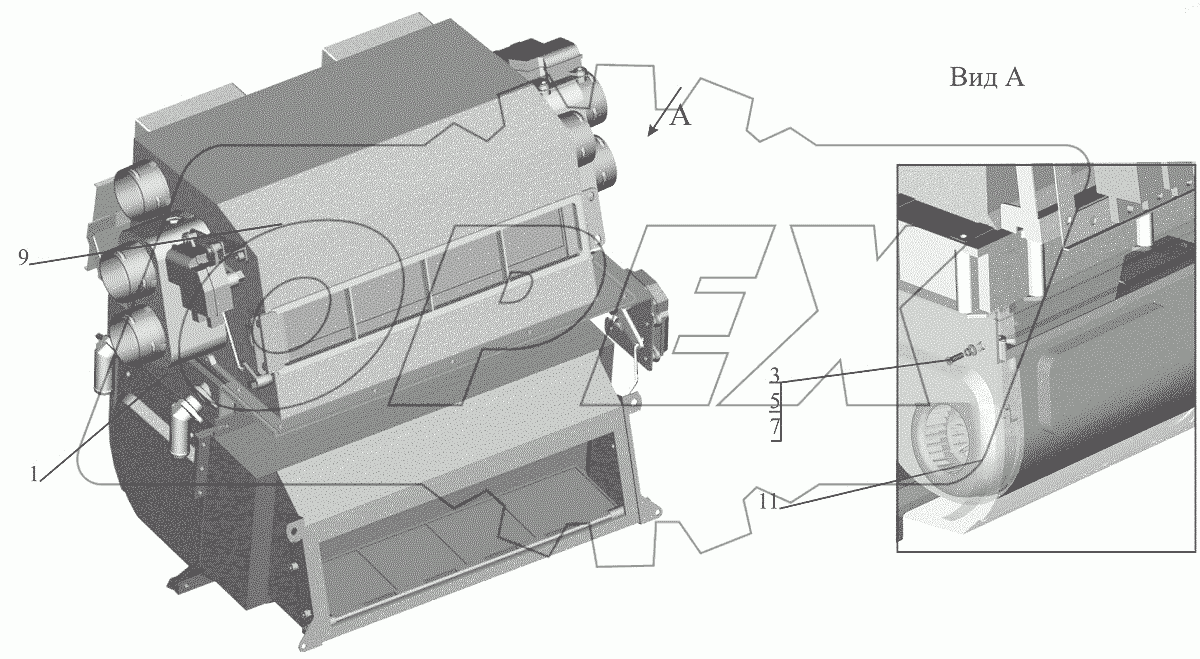  Отопитель 631019-8101010