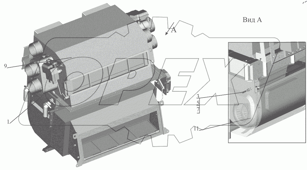  Отопитель 643008-8101010