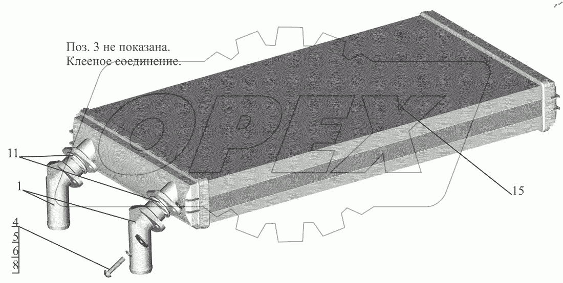  Радиатор отопителя 631019-8101060