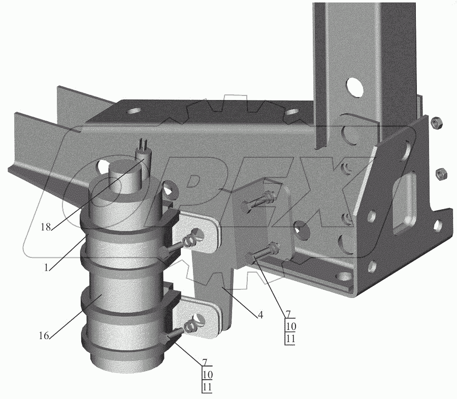 Установка ресивера-осушителя 544020-8100036