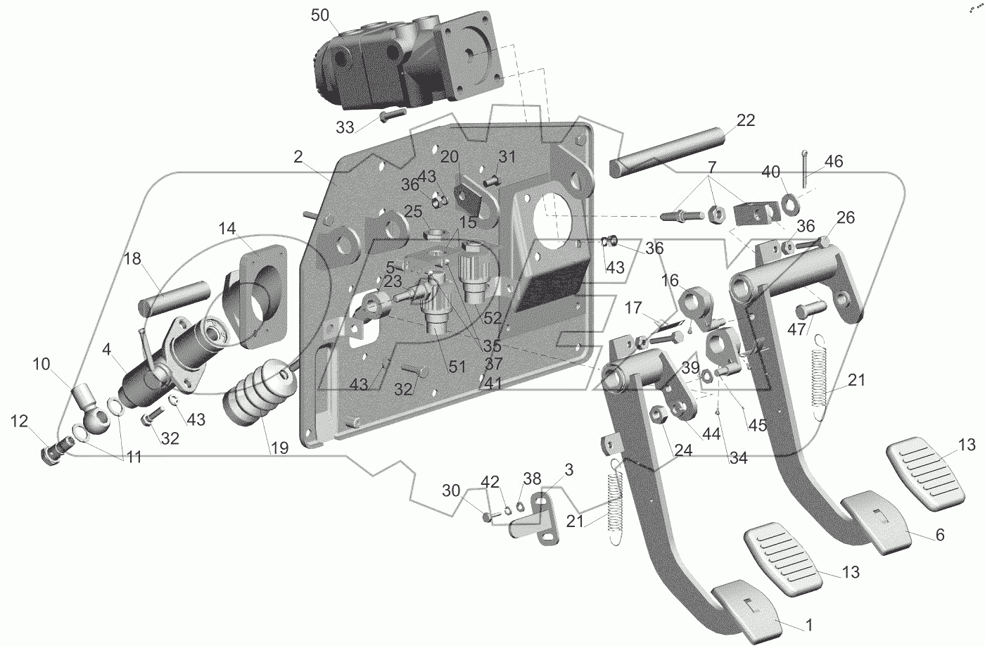  Блок управления сцеплением 544019-1602004