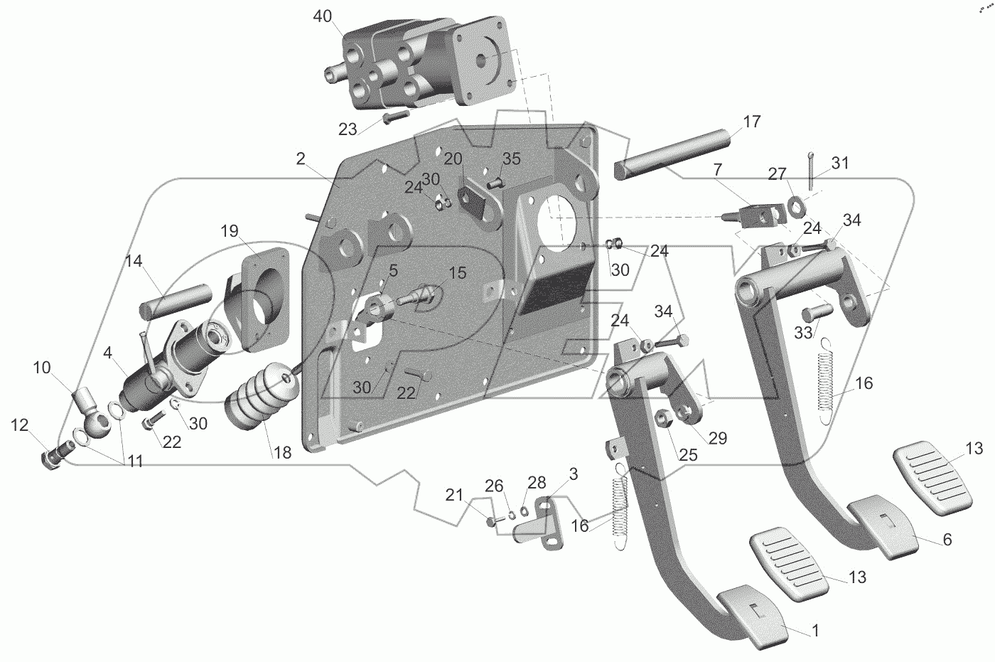  Блок управления сцеплением 650119-1602004