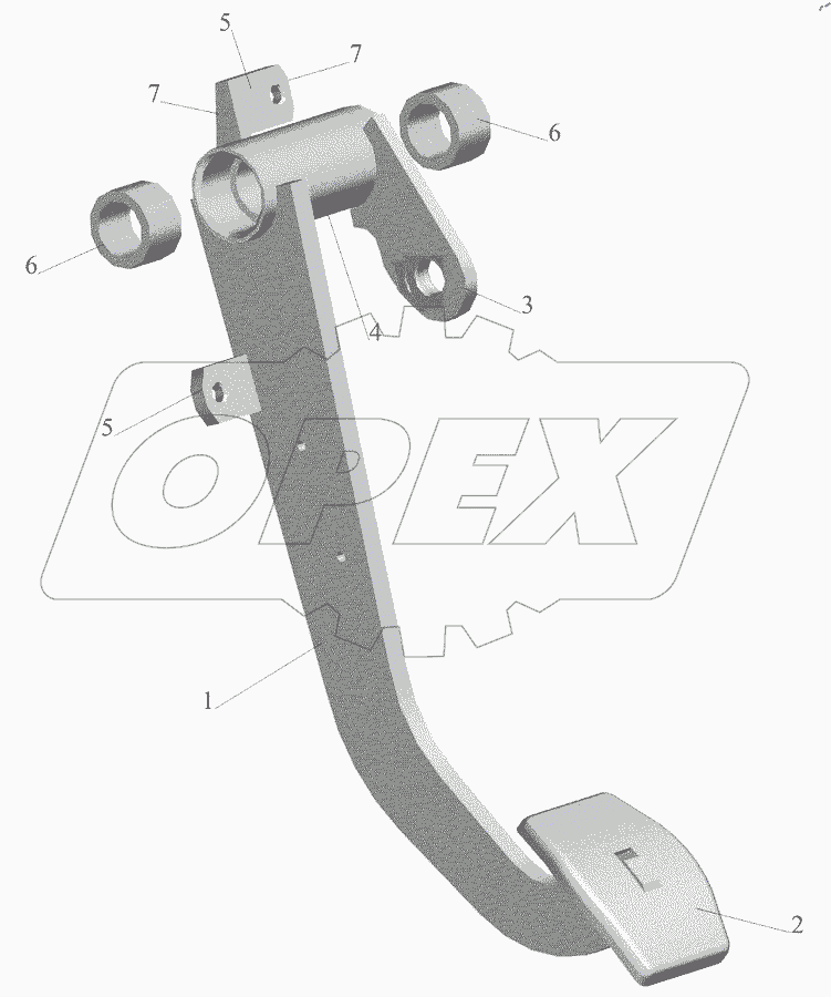 Педаль 6430-1602112