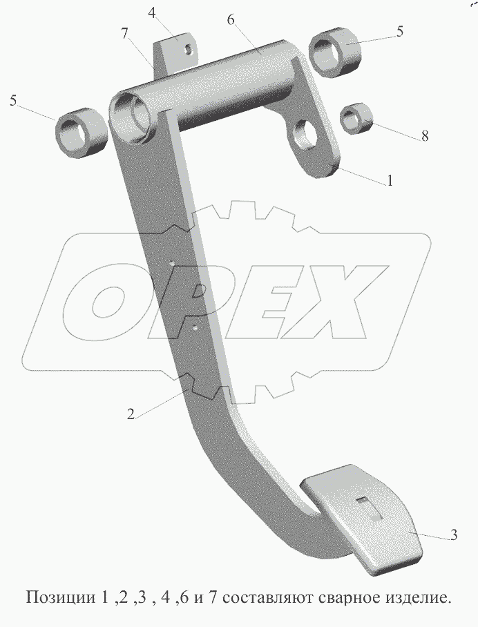  Педаль 6430-3504032